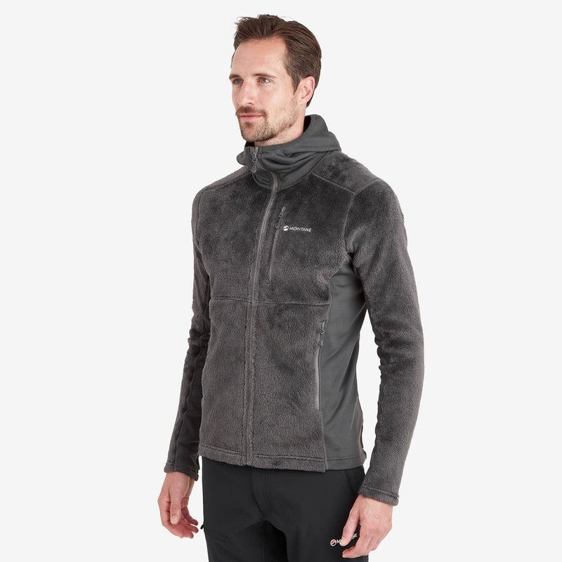 Montane Protium XPD Mit Kapuze Fleecejacken Herren Dunkelgrau | BNK7446LE