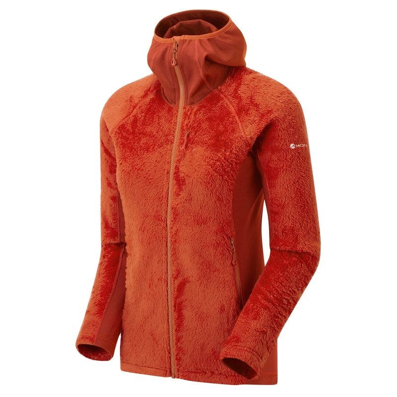 Montane Protium XPD Mit Kapuze Fleecejacken Damen Orange Rot | UEQ472QQ