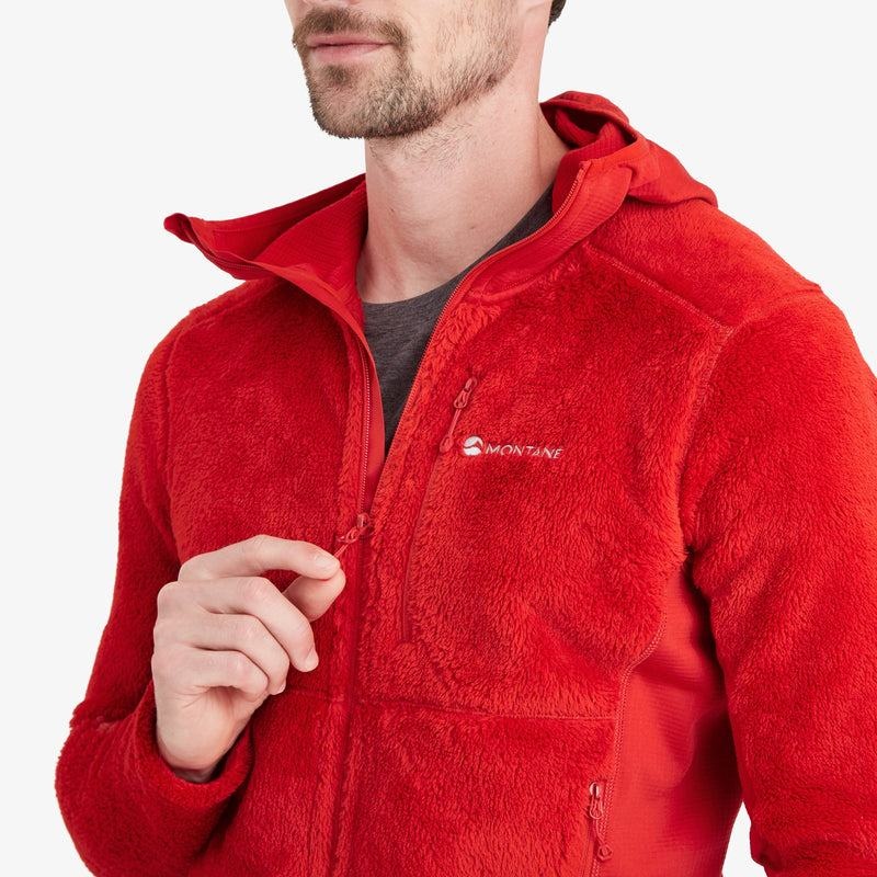 Montane Protium XPD Mit Kapuze Fleecejacken Herren Rot | UDA6713PY