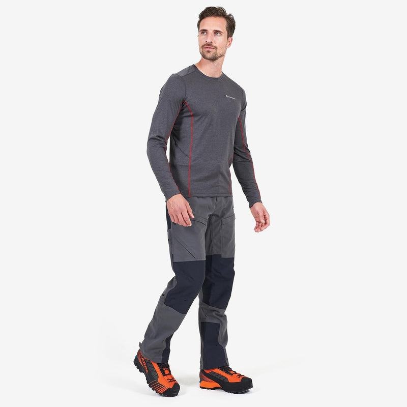 Montane Super Terra Hose Herren Grau Schwarz | HZI9770EF