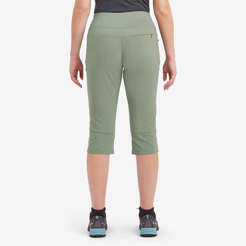 Montane Tucana Lite Stretch Capri 3/4 Leggings Damen Grau Grün | RCH3773DK